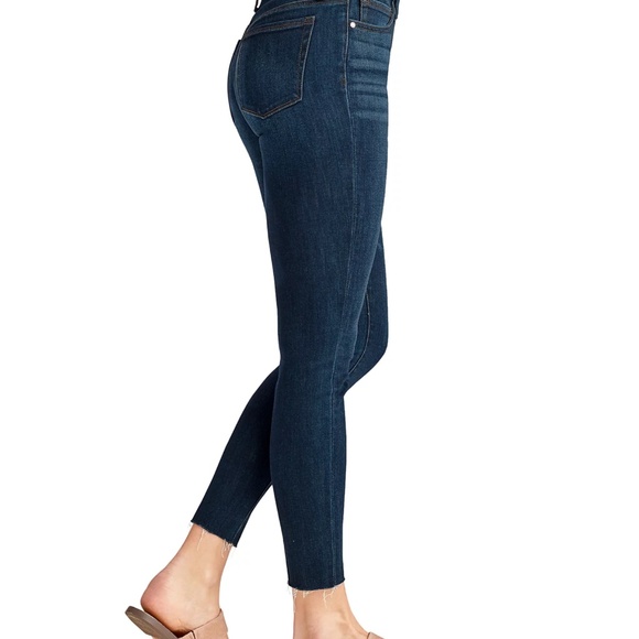 Sam Edelman The Kitten Midrise Skinny Ankle Distressed, Raw hem Size 27 - Picture 9 of 10